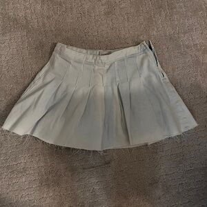 PacSun Light Blue Pleated Mini Skirt
